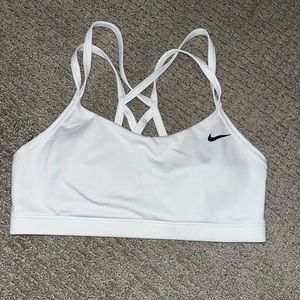 White Nike Sports Bra